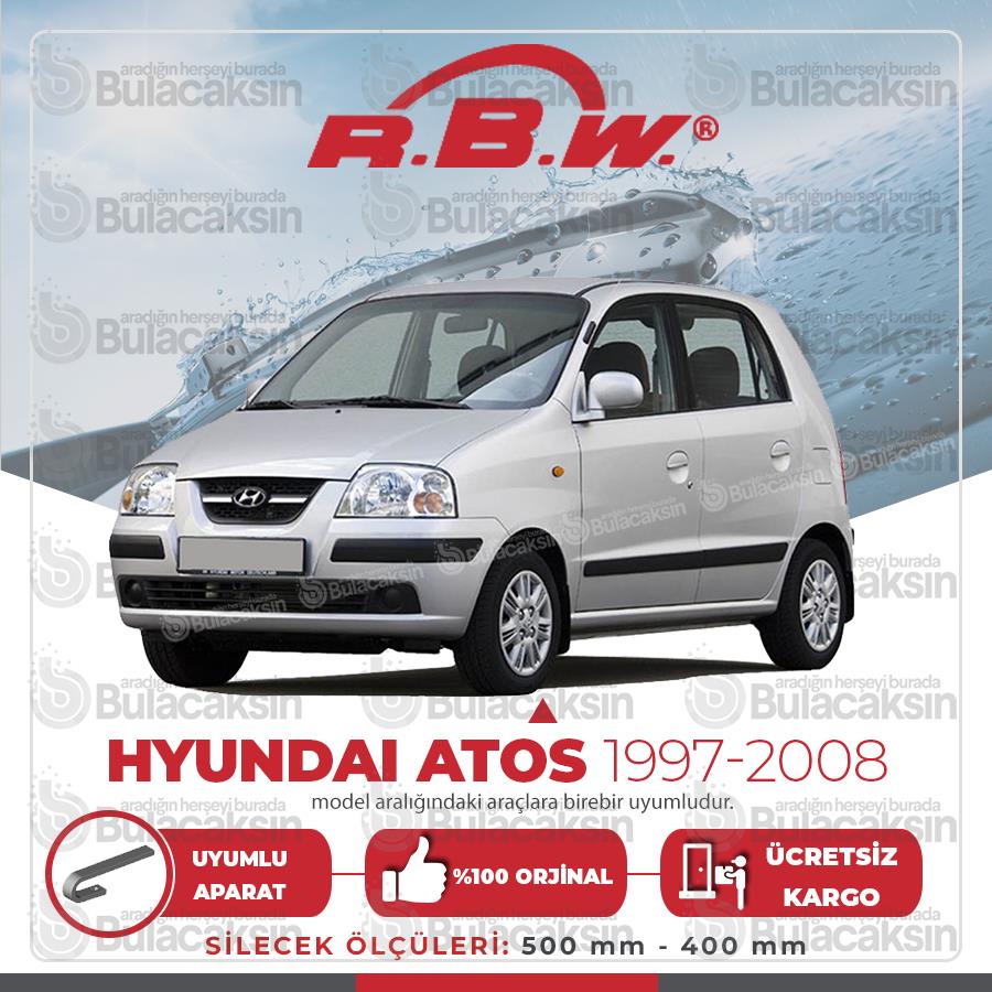 Rbw Hyundai Atos 1997 - 2008 Ön Muz Silecek Takımı