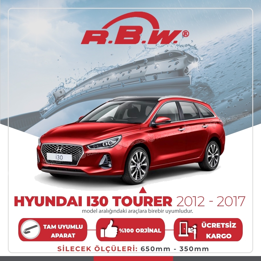 Rbw Hyundai İ30 Tourer 2012 - 2017 Ön Muz Silecek Takımı