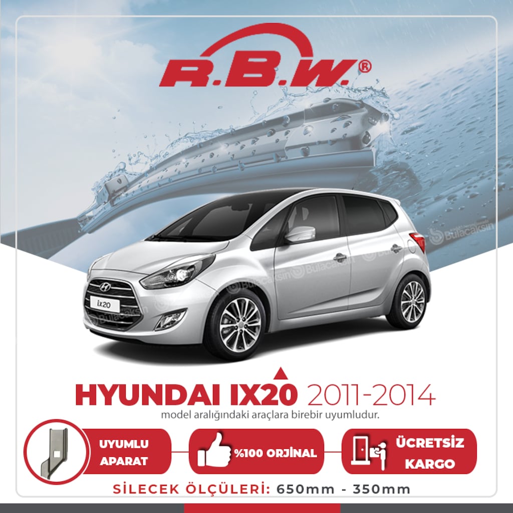 Rbw Hyundai Ix20 2011 - 2014 Ön Muz Silecek Takımı