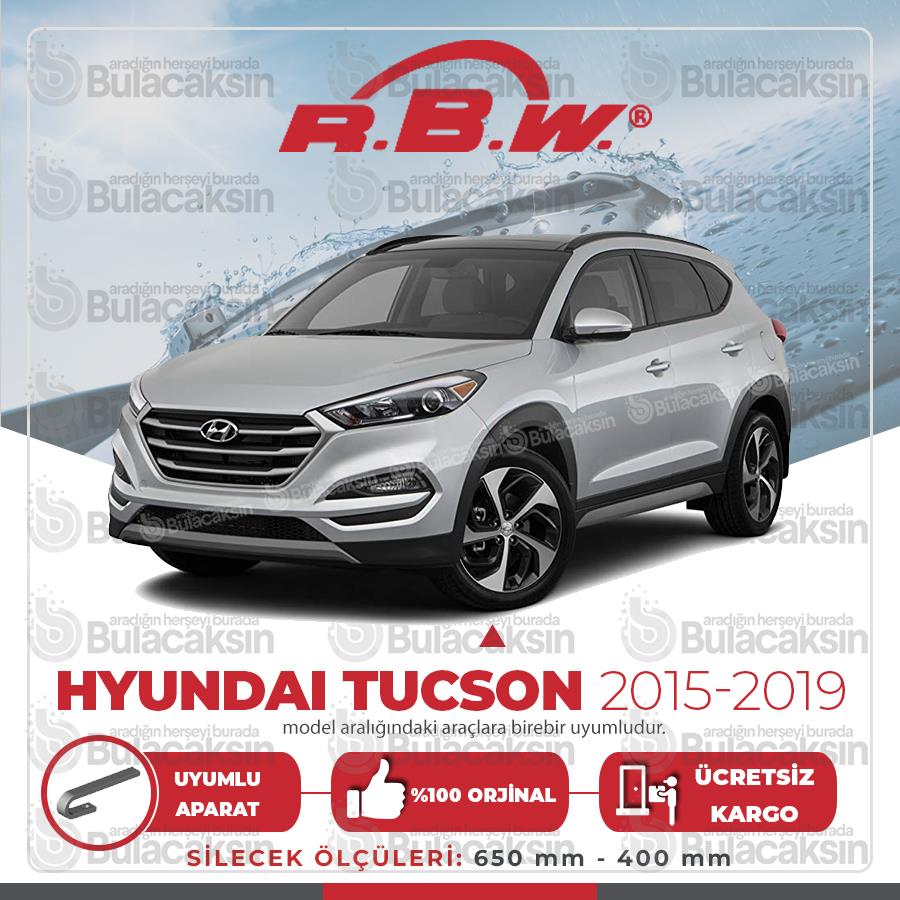 Rbw Hyundai Tucson 2015 - 2021 Ön Muz Silecek Takımı