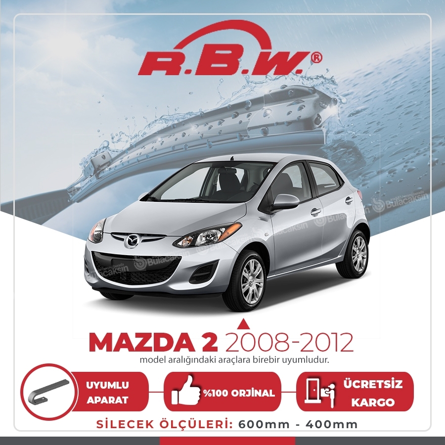 Rbw Mazda 2 2008 - 2012 Ön Muz Silecek Takımı