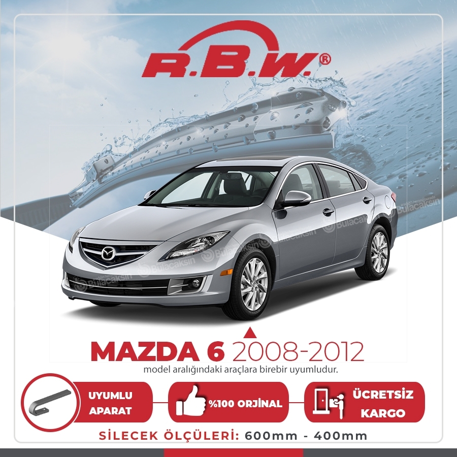 Rbw Mazda 6 2008 - 2012 Ön Muz Silecek Takımı