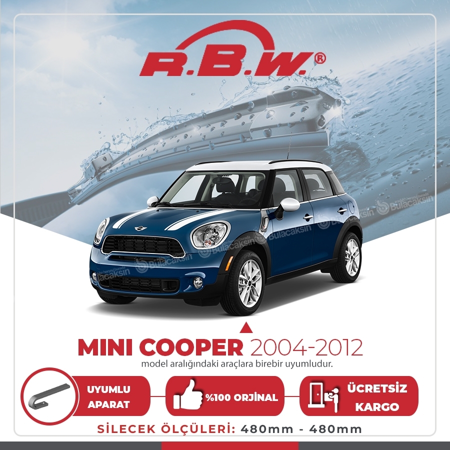 Rbw Mini Cooper 2004 - 2012 Ön Muz Silecek Takımı