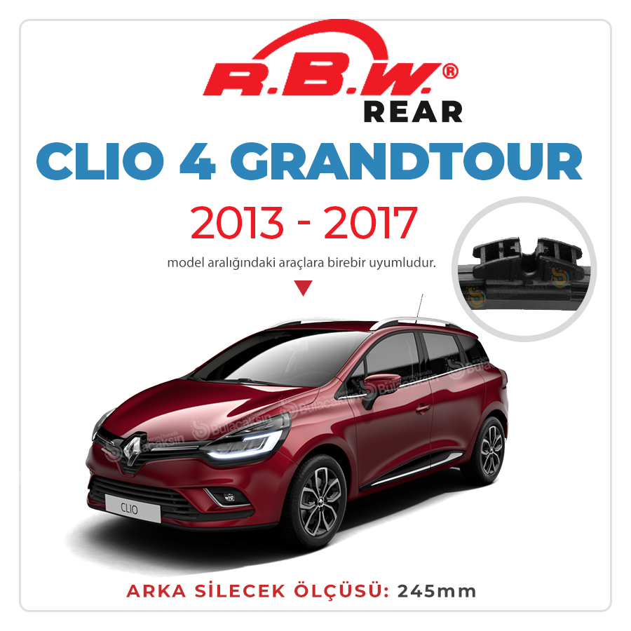 Rbw Renault Clio 4 Grandtour 2013 - 2017 Arka Silecek