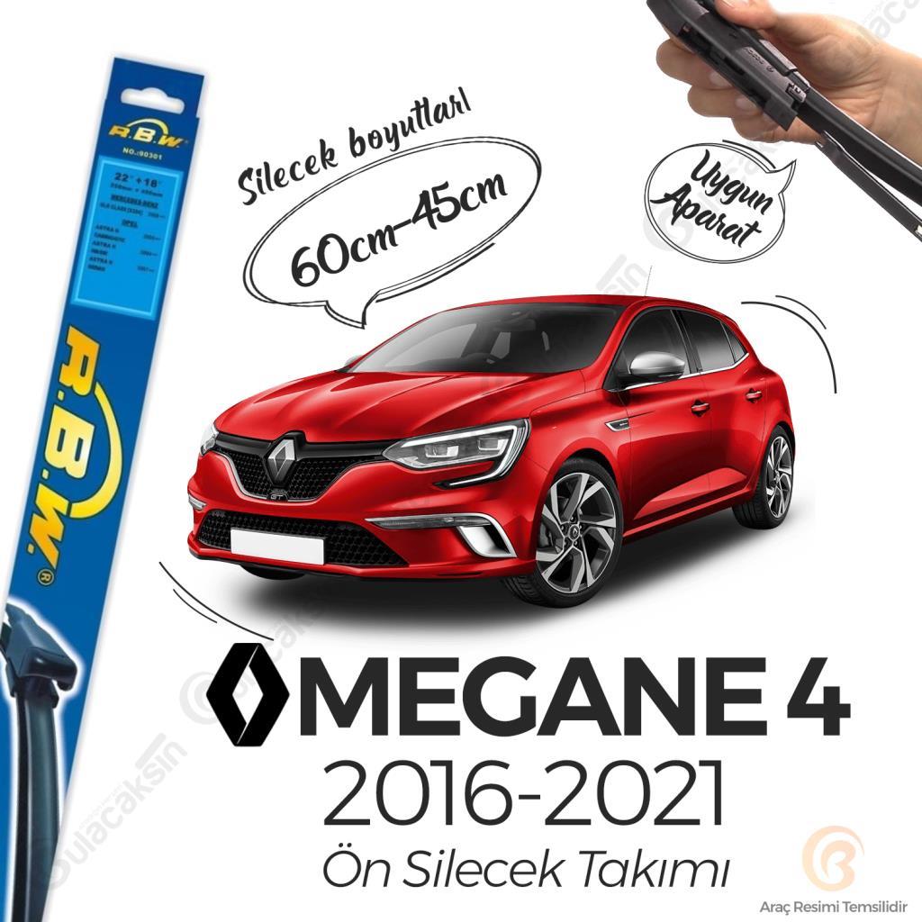 Rbw Renault Megane 4 2016 - 2020 Ön Muz Silecek Takımı