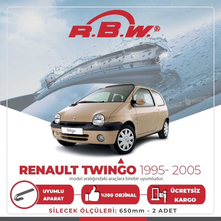 Rbw Renault Twingo 1995 - 2005 Ön Muz Silecek Takımı