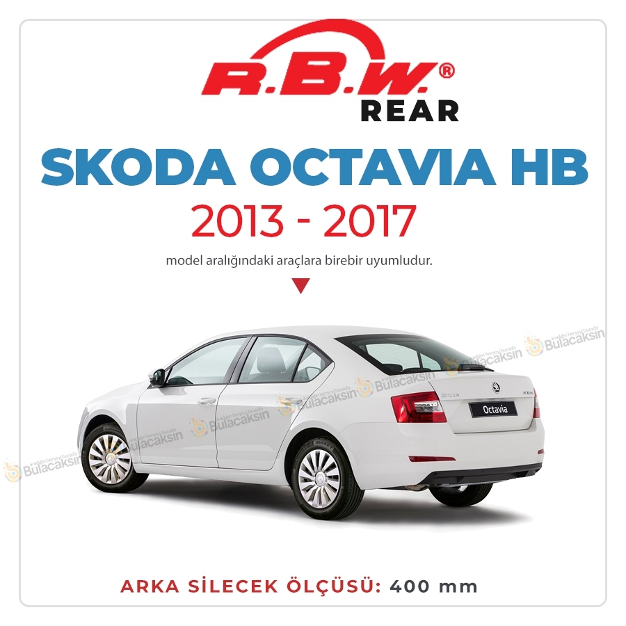 Rbw Skoda Octavia 3 Hatchback (5E3) 2013 - 2017 Arka Silecek