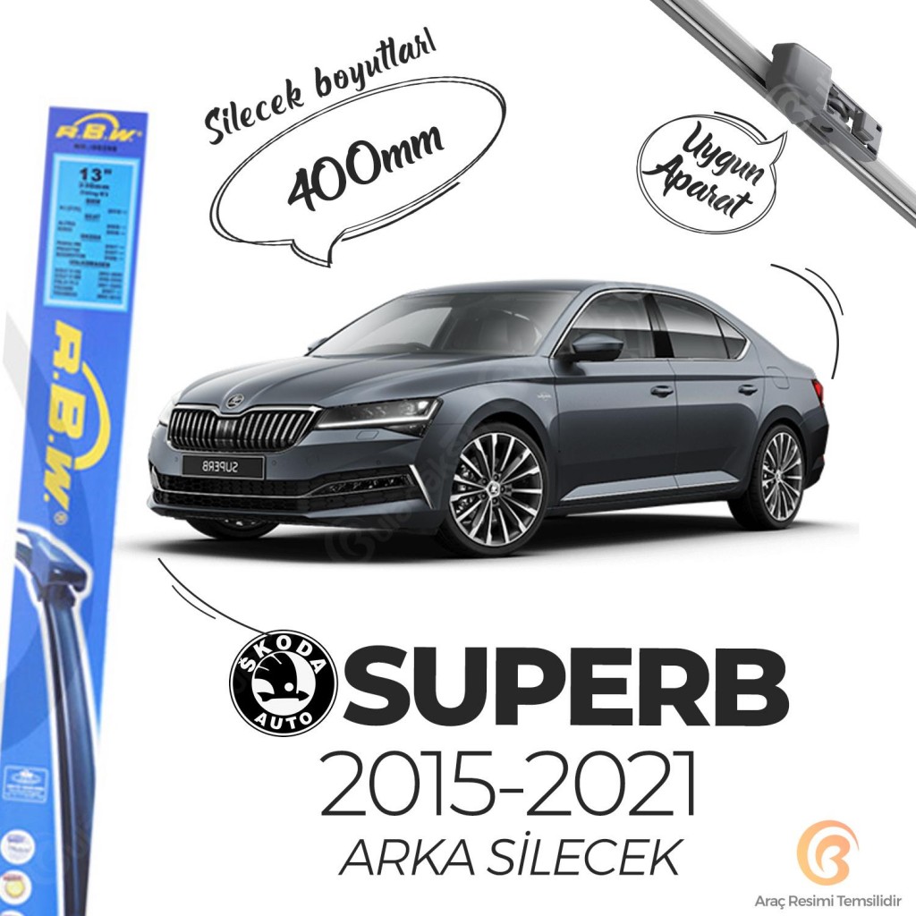 Rbw Skoda Superb 2015 - 2021 Arka Silecek