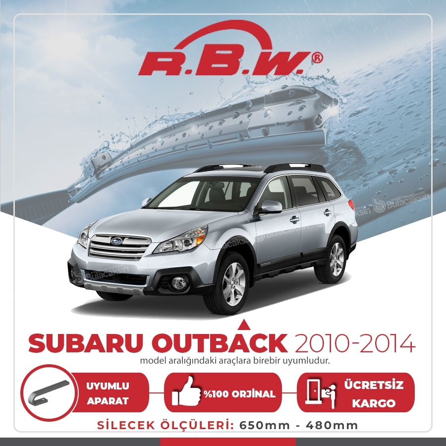 Rbw Subaru Outback 2010 - 2014 Ön Muz Silecek Takımı