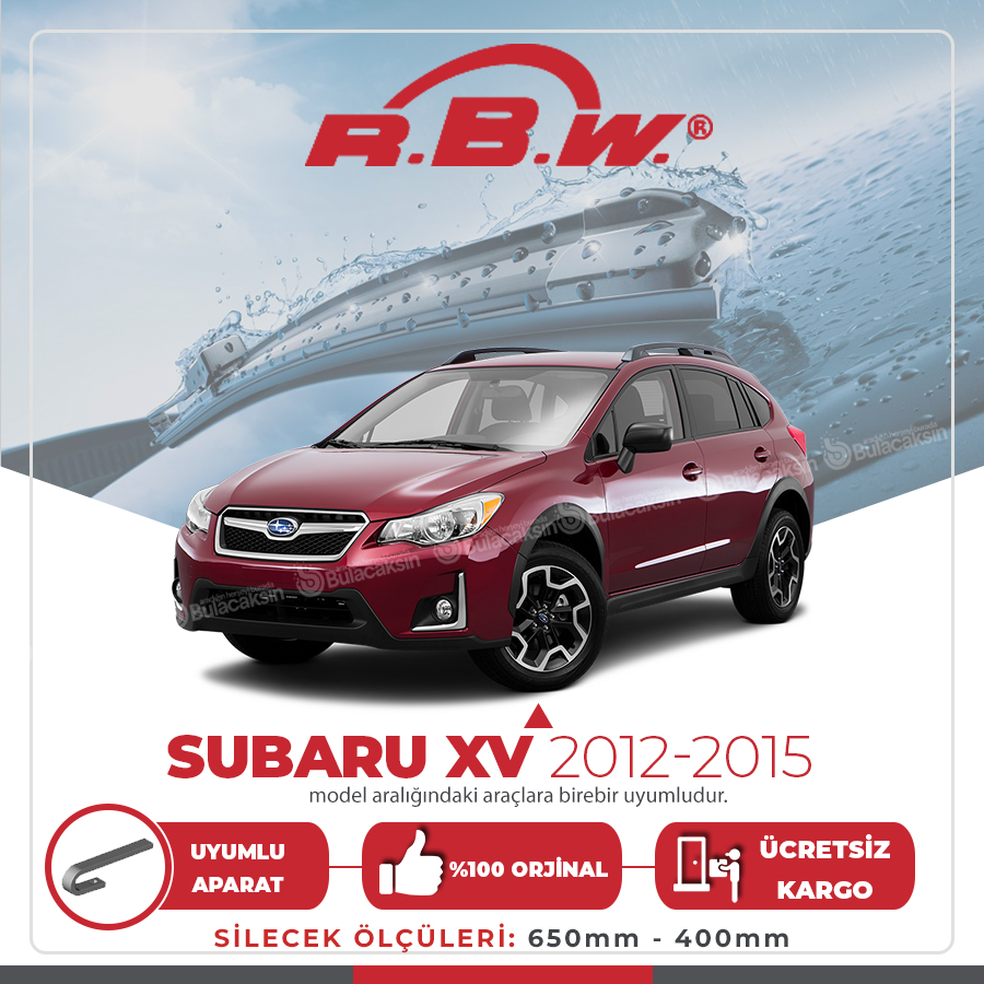Rbw Subaru Xv 2012 - 2015 Ön Muz Silecek Takımı