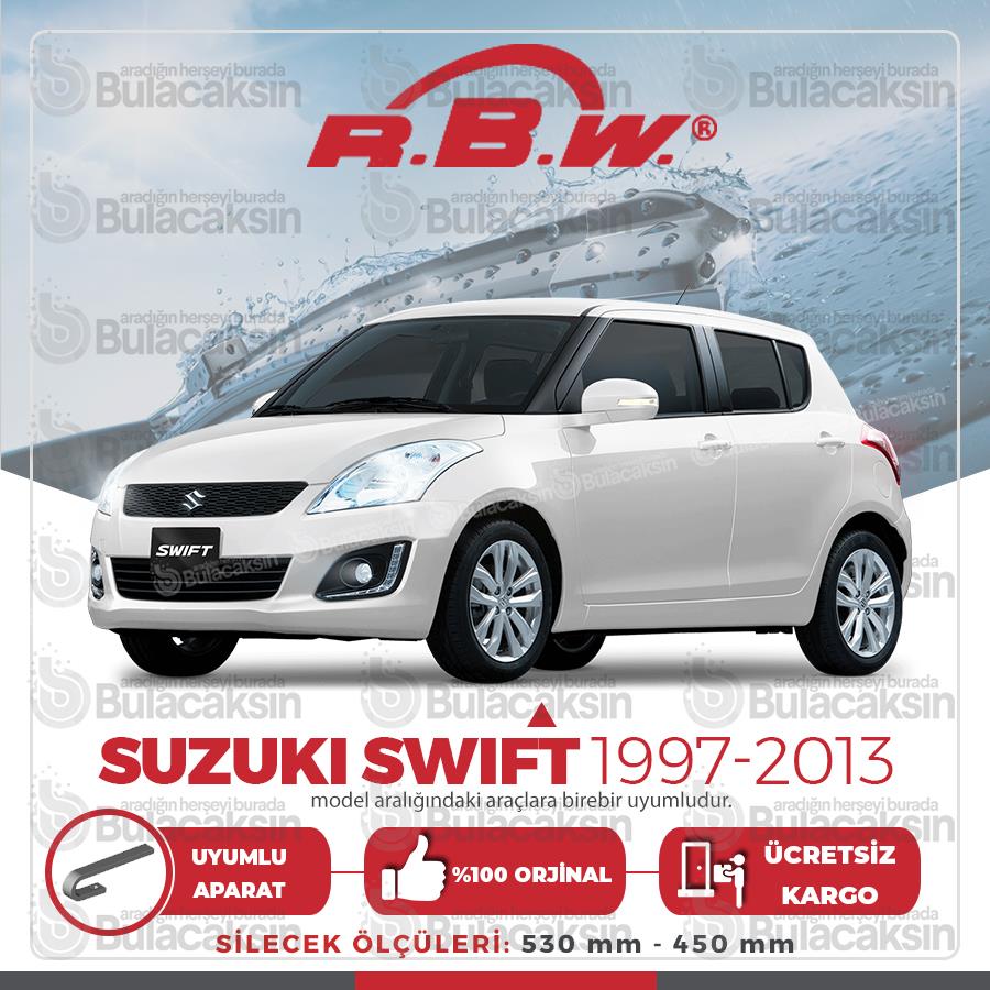 Rbw Suzuki Swift 1997 - 2013 Ön Muz Silecek Takımı