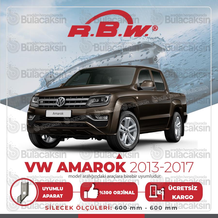 Rbw Volkswagen Amarok 2013 - 2017 Ön Muz Silecek Takımı