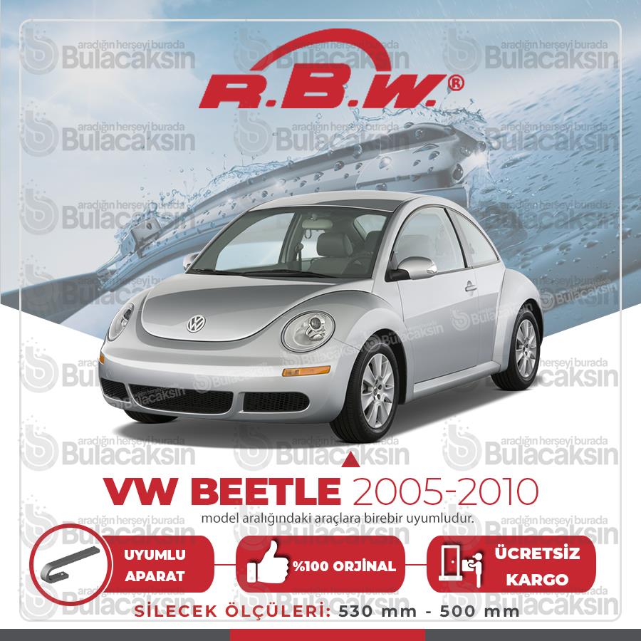 Rbw Volkswagen Beetle 2005 - 2010 Ön Muz Silecek Takımı