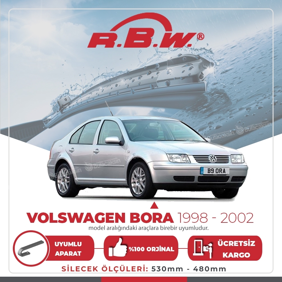 Rbw Volkswagen Bora 1998 - 2002 Ön Muz Silecek Takımı