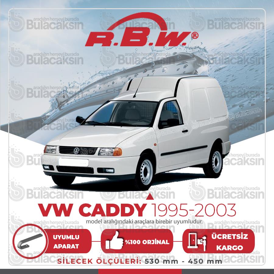 Rbw Volkswagen Caddy 1995 - 2003 Ön Muz Silecek Takımı