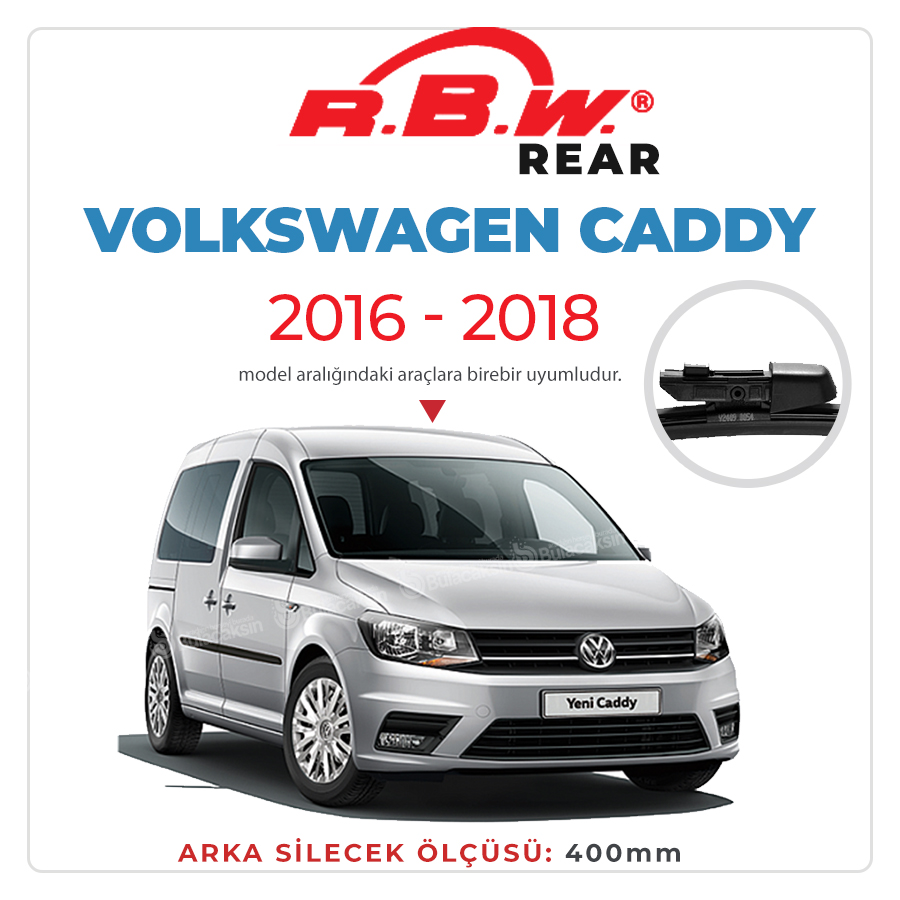 Rbw Volkswagen Caddy 2016 - 2018 Arka Silecek