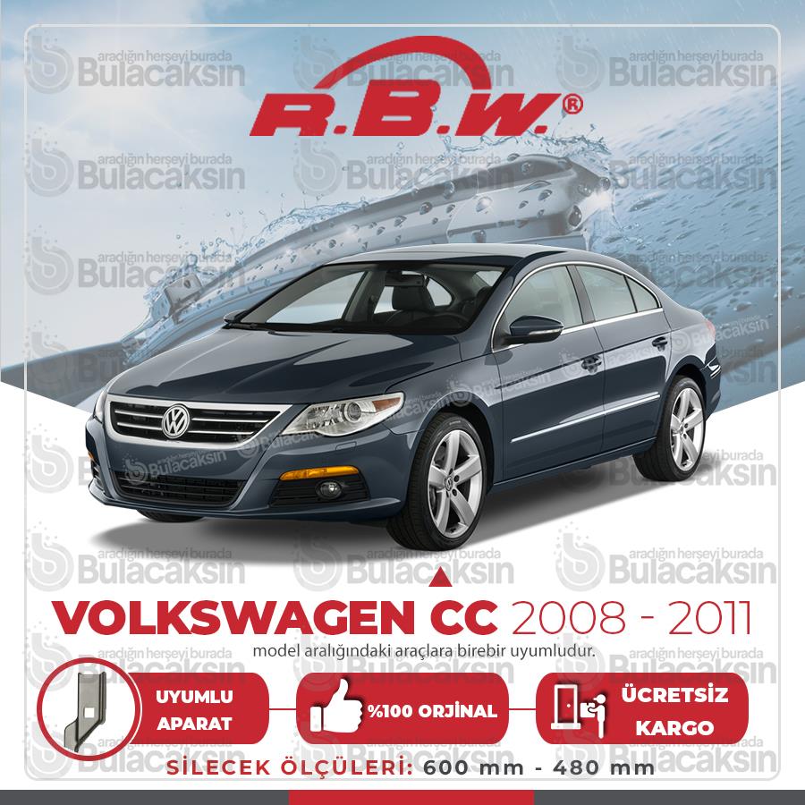 Rbw Volkswagen Cc 2008 - 2011 Ön Muz Silecek Takımı