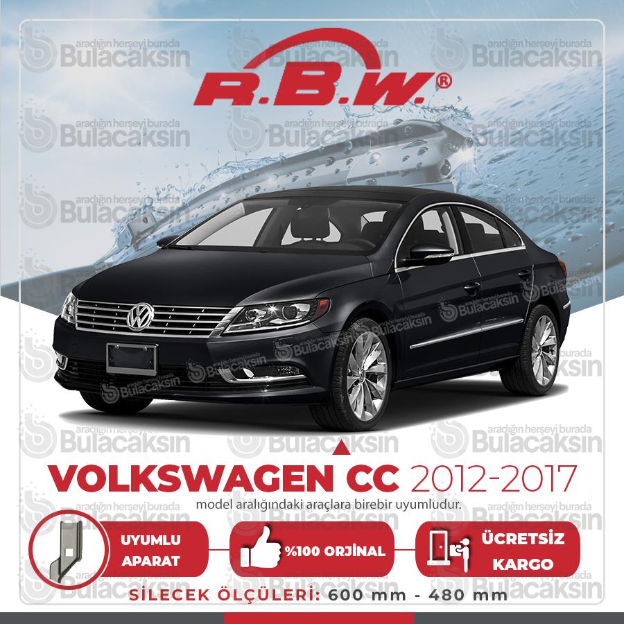 Rbw Volkswagen Cc 2012 - 2017 Ön Muz Silecek Takımı