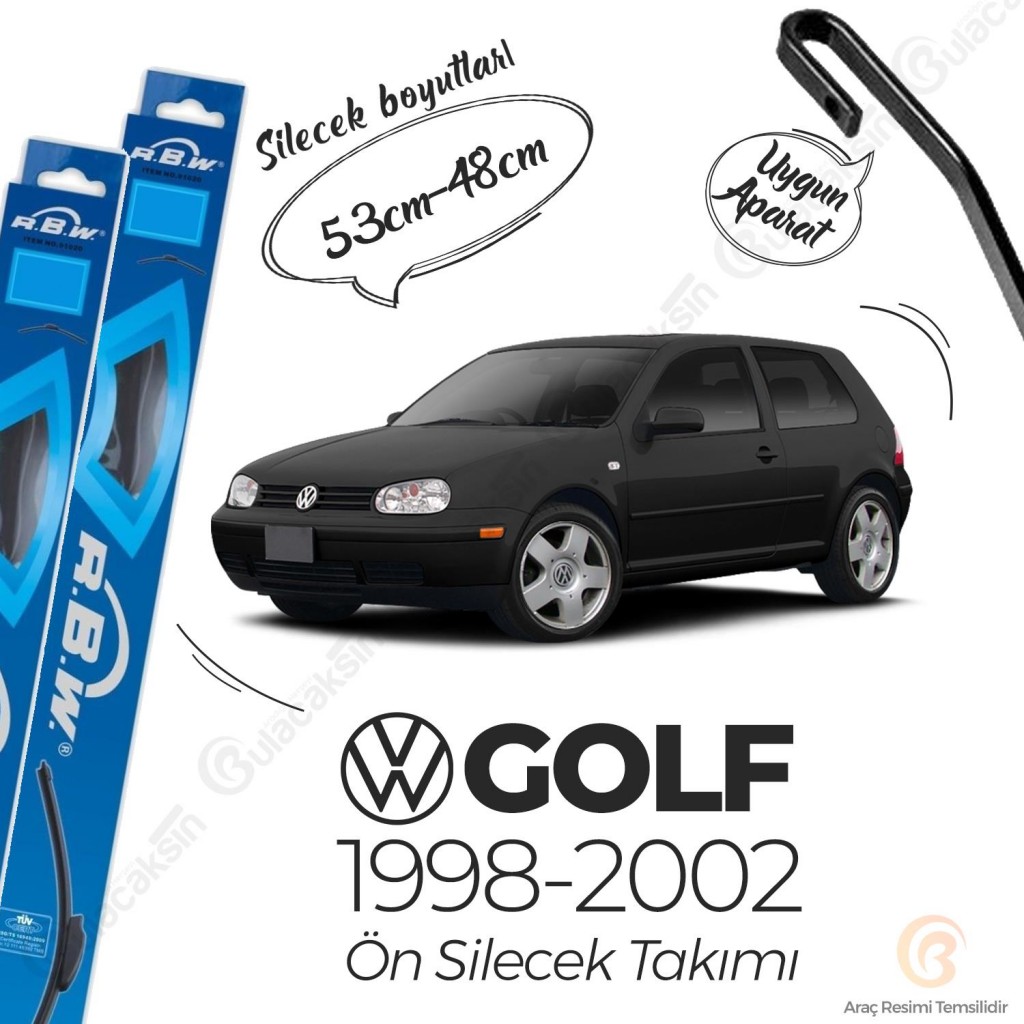 Rbw Volkswagen Golf 4 1998 - 2002 Ön Muz Silecek Takımı