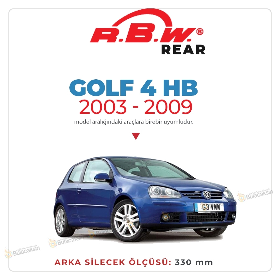 Rbw Volkswagen Golf 5 Kasa Hb 2003-2009 Arka Silecek