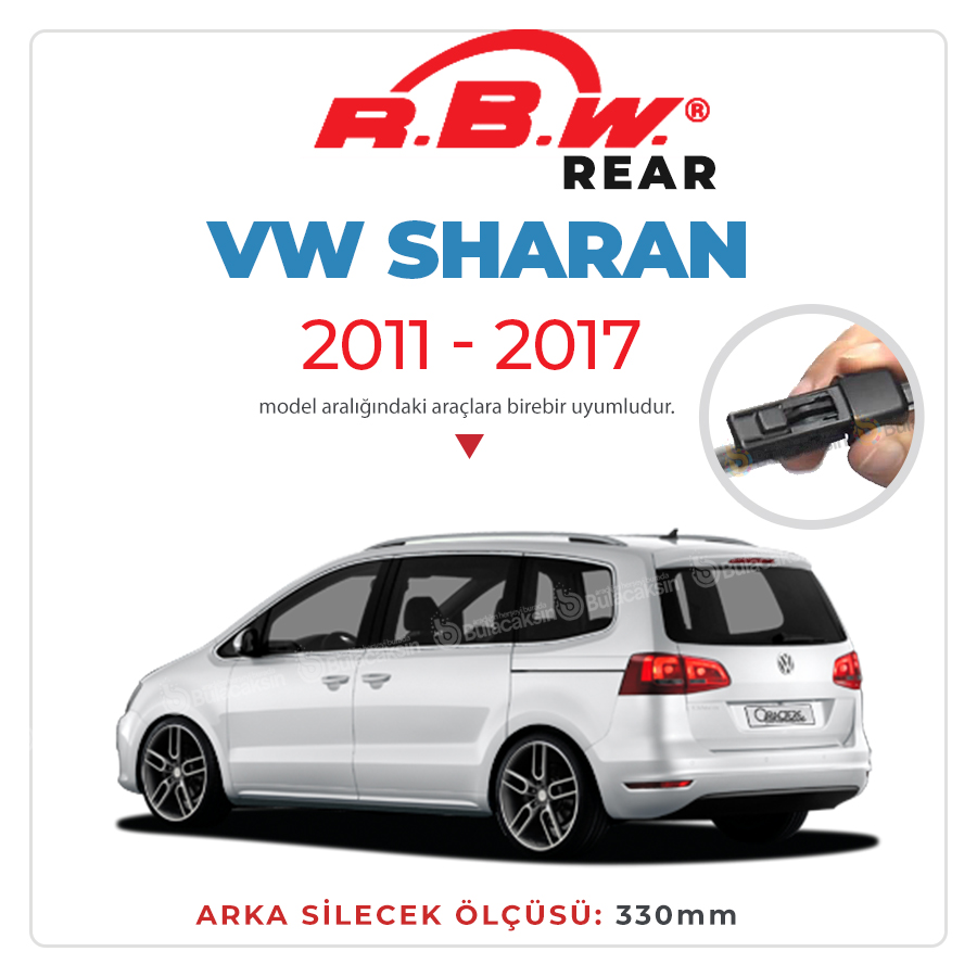 Rbw Volkswagen Sharan 2011 - 2017 Arka Silecek