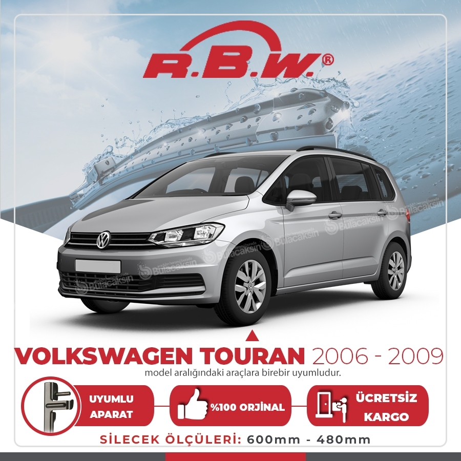 Rbw Volkswagen Touran 2006 - 2009 Ön Muz Silecek Takımı