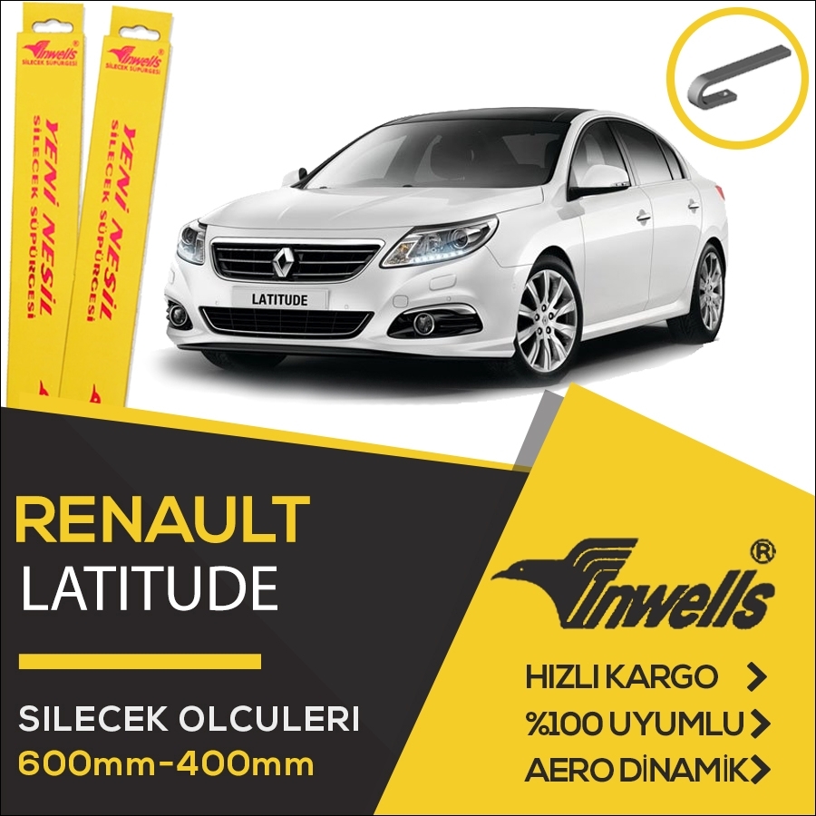 Renault Latitude Muz Silecek Takımı (2011-2015) İnwells