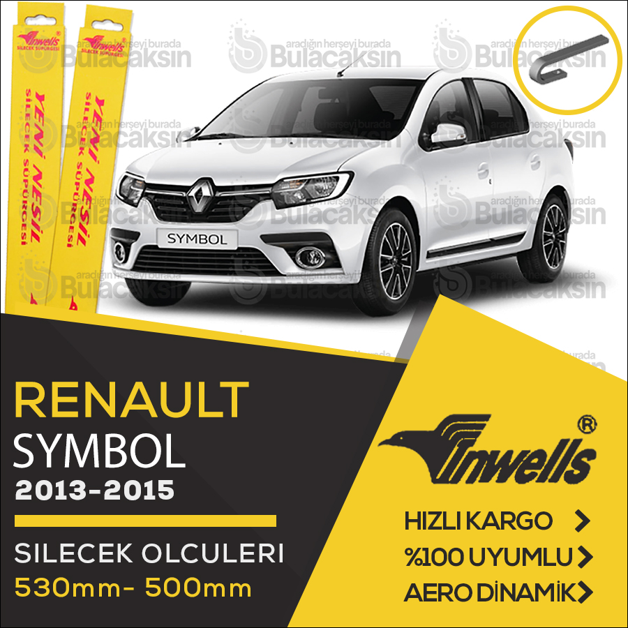 Renault Symbol Muz Silecek Takımı (2013-2015) İnwells