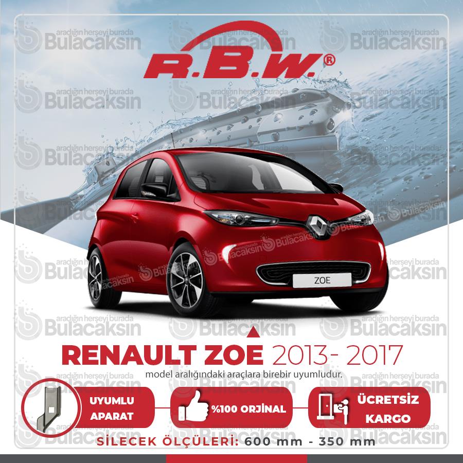 Renault Zoe Muz Silecek Takımı (2013-2017) Rbw