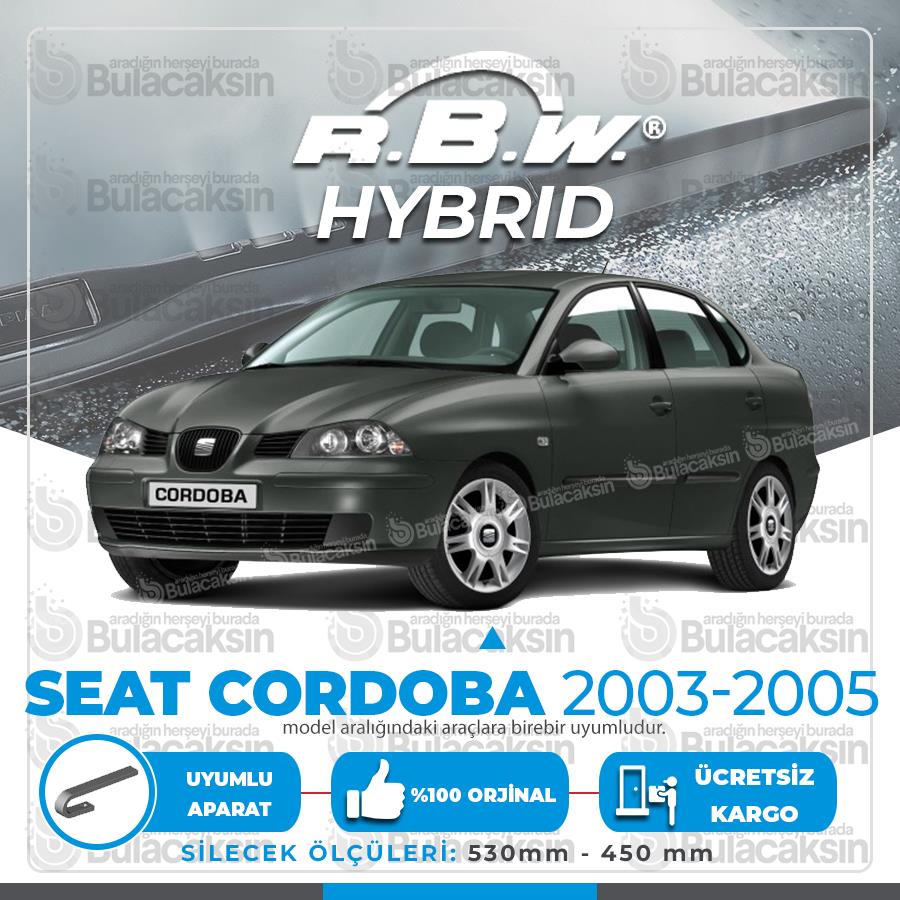 Seat Cordoba Ön Silecek Takımı (2003-2005) Rbw Hibrit