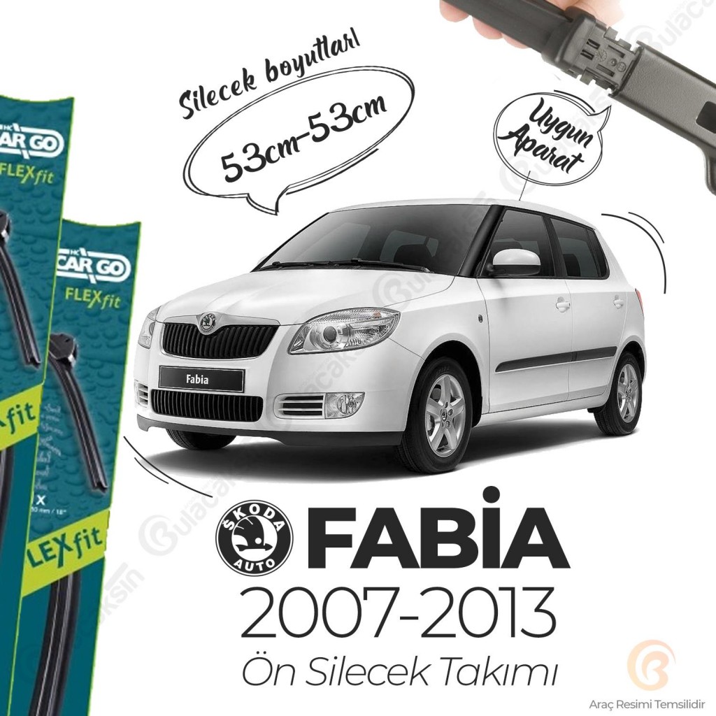 Skoda Fabia Muz Silecek Takımı (2007-2013) Hc Cargo