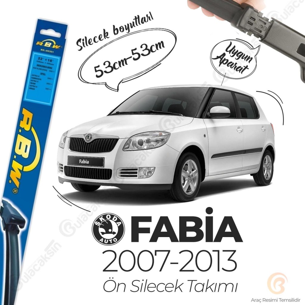 Skoda Fabia Muz Silecek Takımı (2007-2013) Rbw