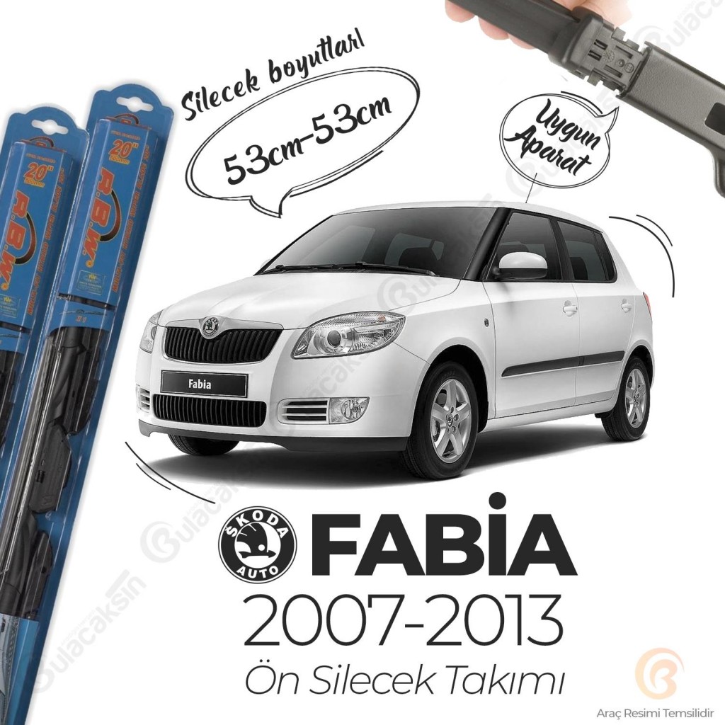Skoda Fabia Ön Silecek Takımı (2007-2013) Rbw Hibrit
