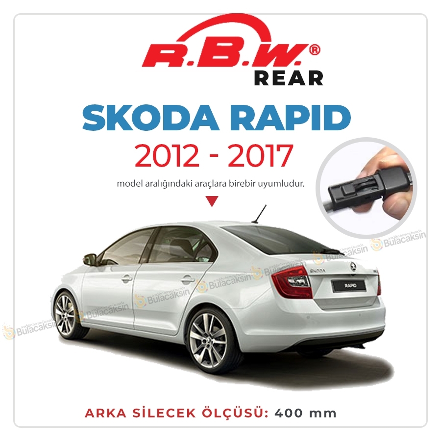 Skoda Rapid Arka Silecek (2012-2017) Rbw