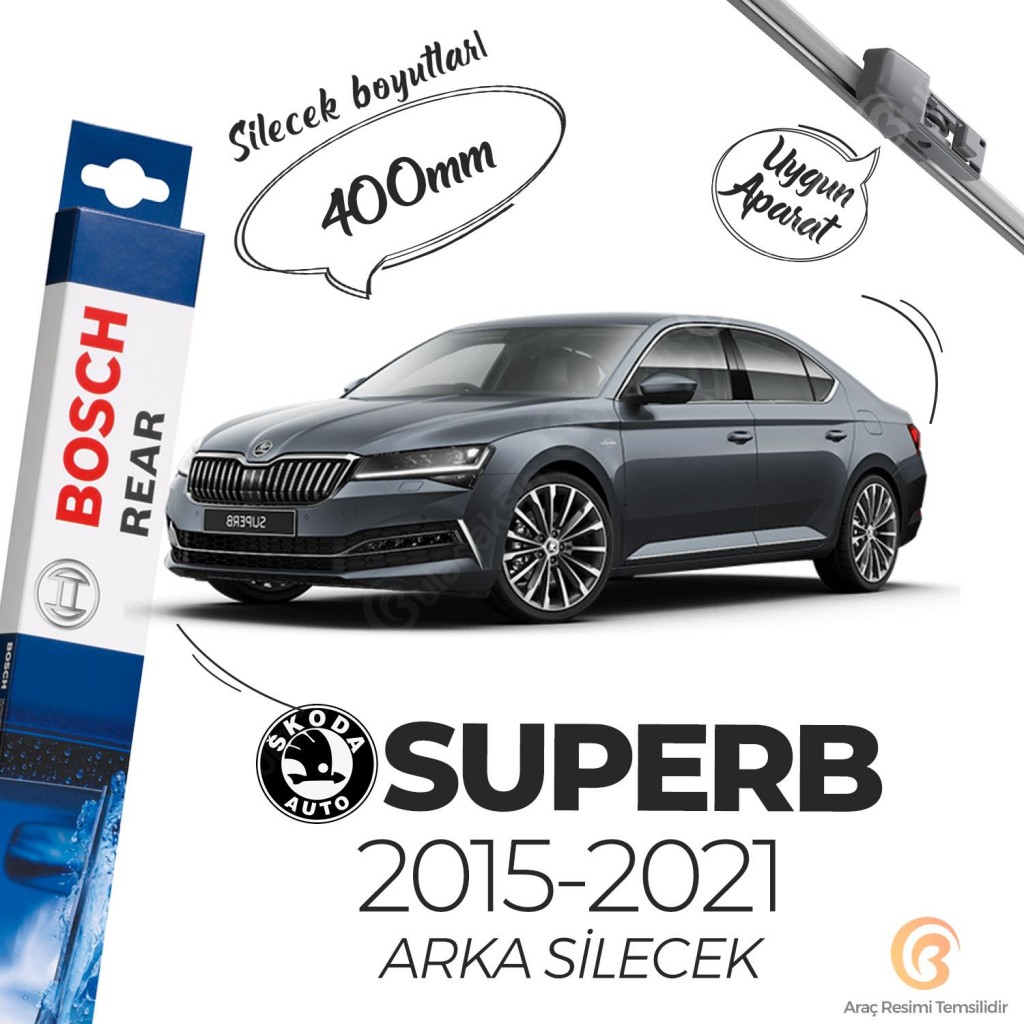 Skoda Superb Arka Silecek (2015-2021) Bosch Rear A403H