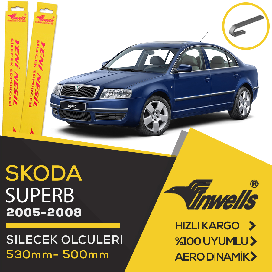 Skoda Superb Muz Silecek Takımı (2005-2008) İnwells