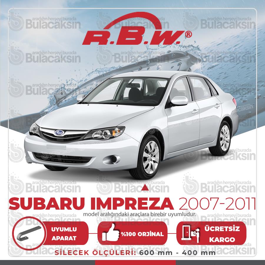 Subaru Impreza Muz Silecek Takımı (2007-2011) Rbw