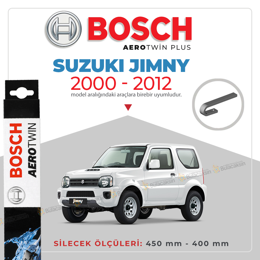Suzuki Jimny Muz Silecek Takımı (2000-2012) Bosch Aerotwin