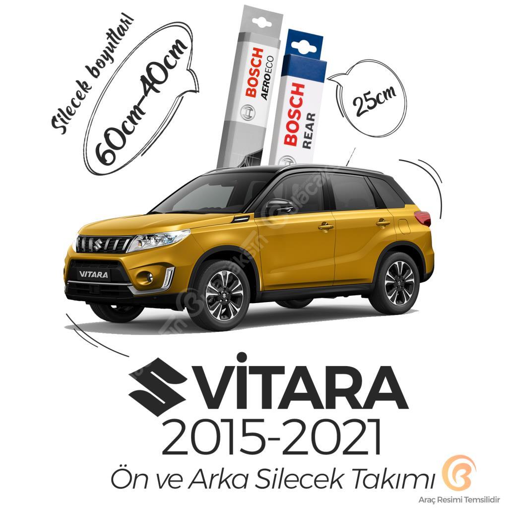 Suzuki Vitara Ön Arka Silecek Seti (2015-2021) Bosch Aeroeco