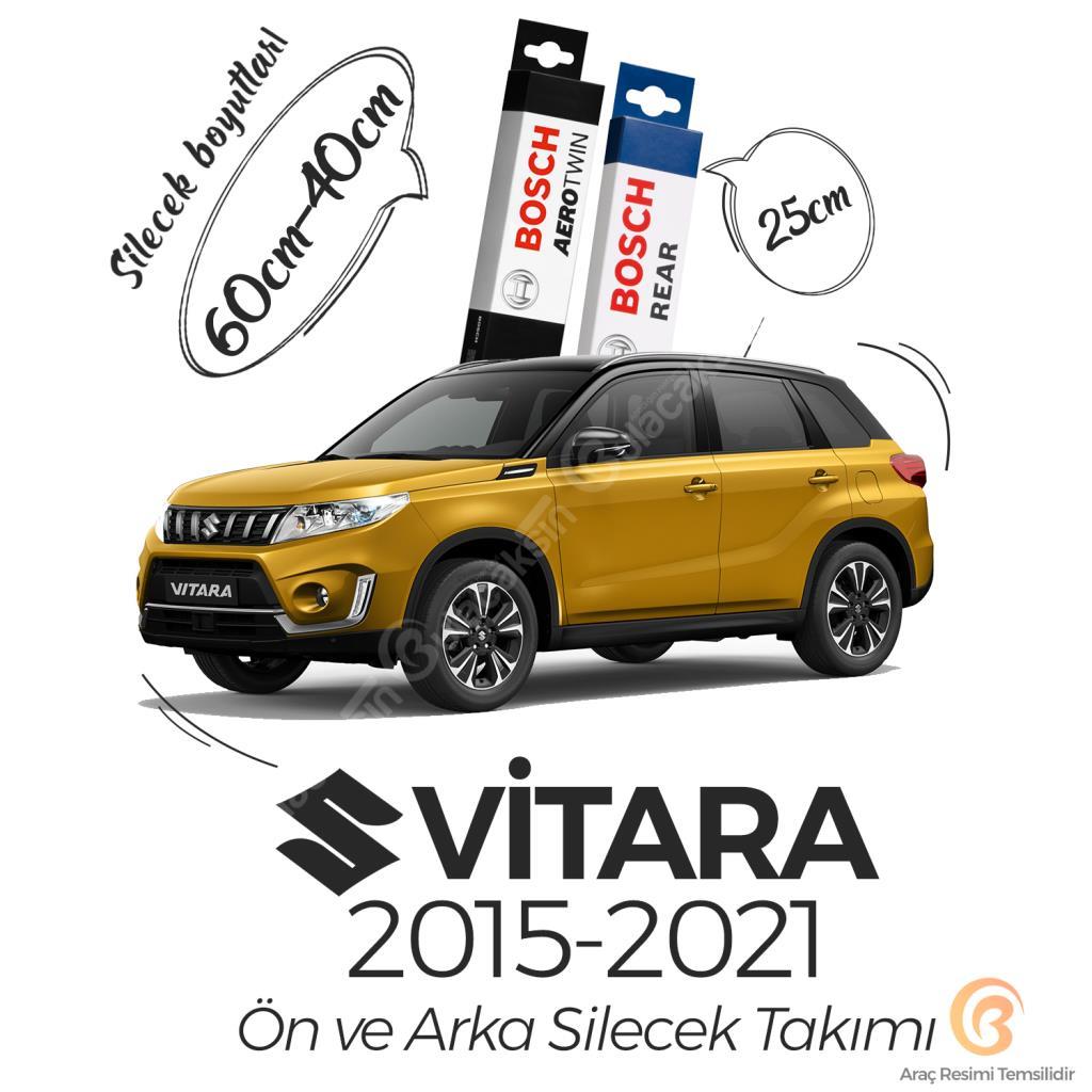 Suzuki Vitara Ön Arka Silecek Seti (2015-2021) Bosch Aerotwin