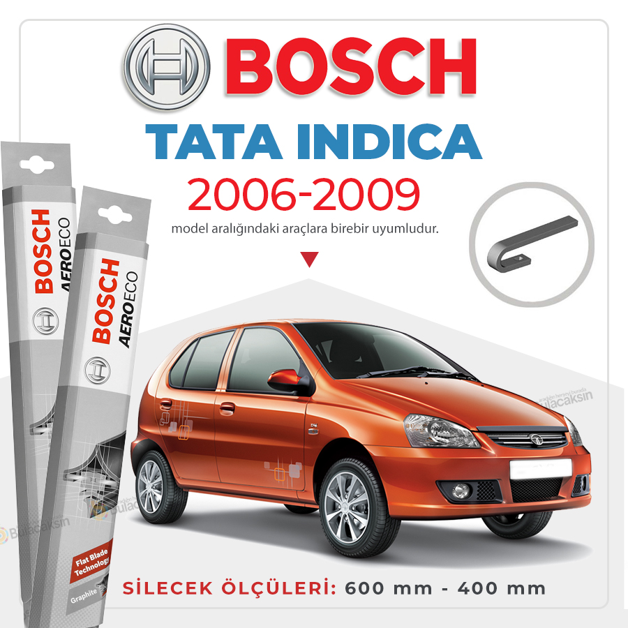 Tata Indica Muz Silecek Takımı (2006-2009) Bosch Aeroeco