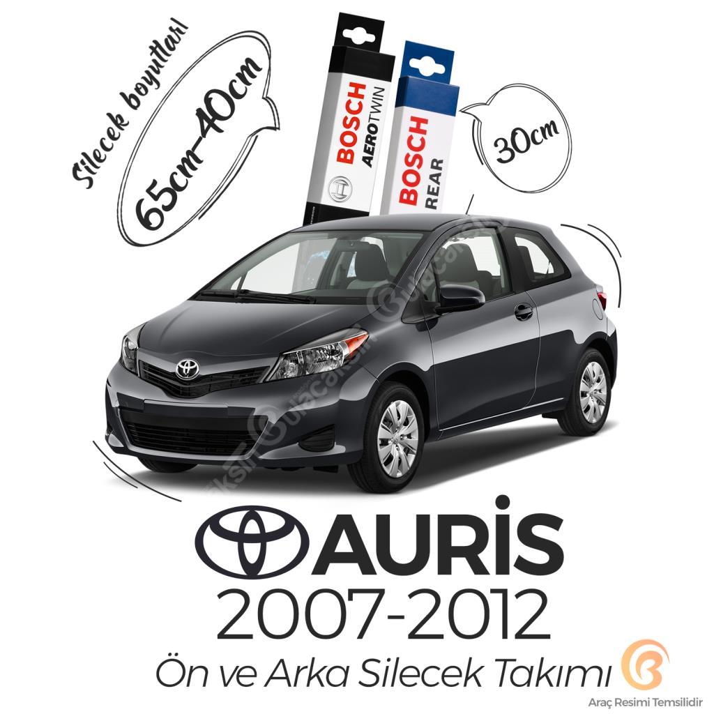 Toyota Auris Ön Arka Silecek Seti (2007-2012) Bosch Aerotwin