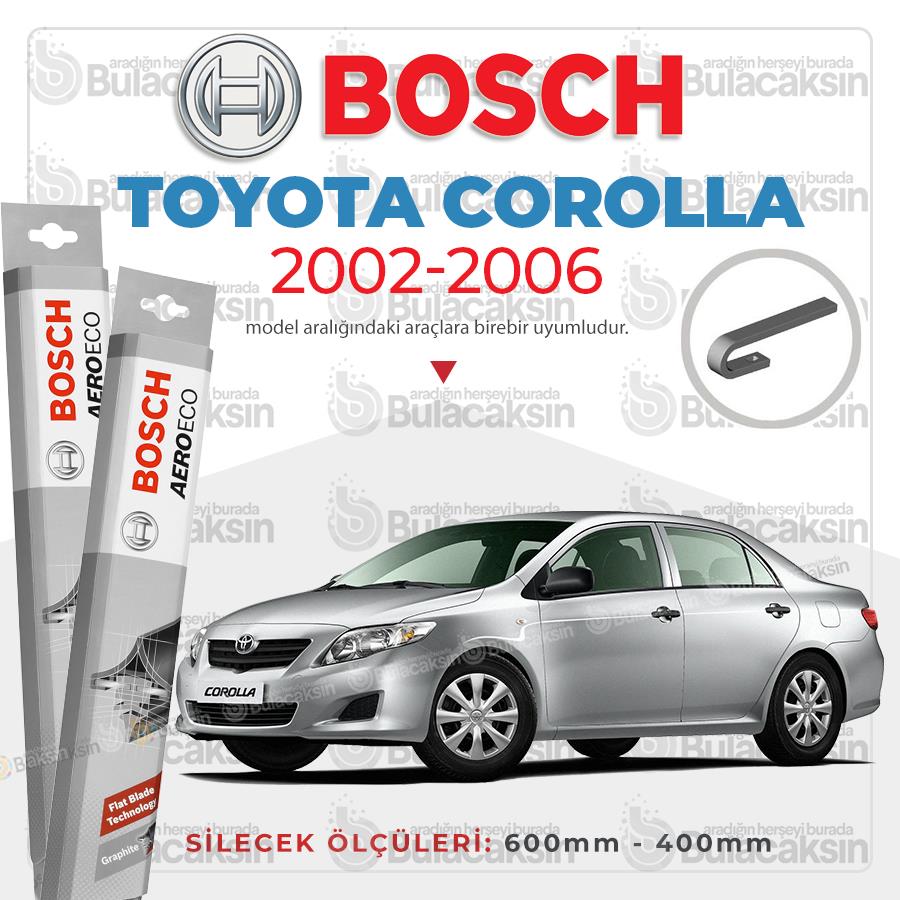 Toyota Corolla Sedan Muz Silecek Takımı (2002-2006) Bosch Aeroeco