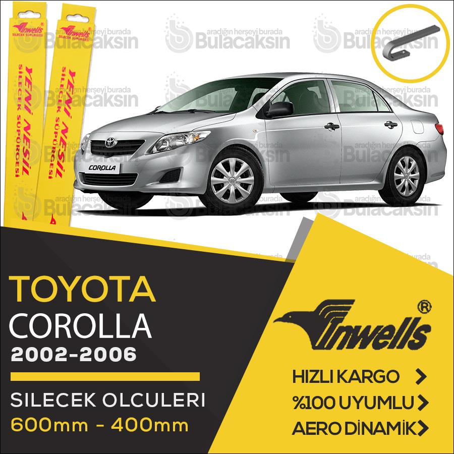 Toyota Corolla Sedan Muz Silecek Takımı (2002-2006) İnwells