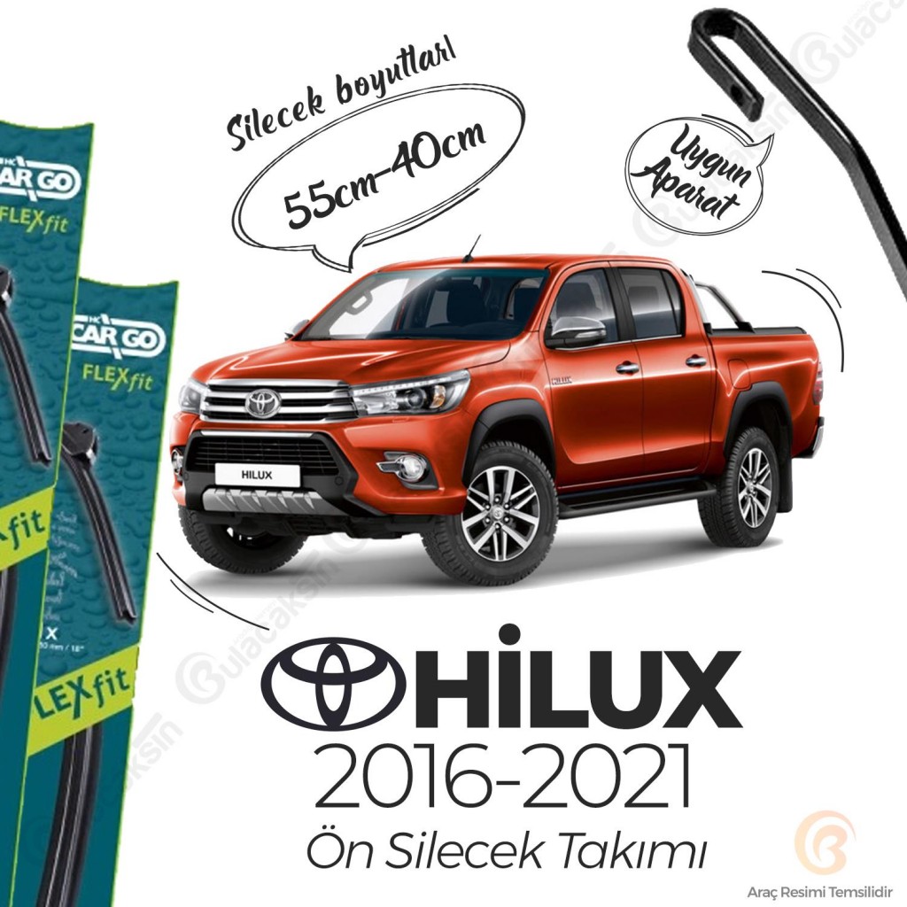Toyota Hilux Muz Silecek Takımı (2016-2021) Hc Cargo