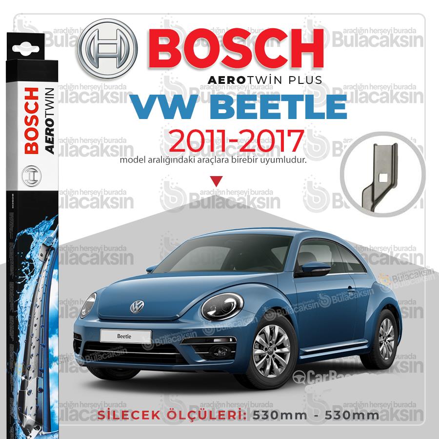 Volkswagen Beetle Muz Silecek Takımı (2011-2017) Bosch Aerotwin