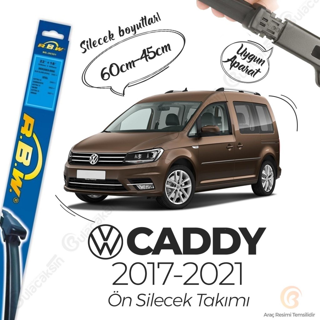 Volkswagen Caddy Muz Silecek Takımı (2017-2021) Rbw