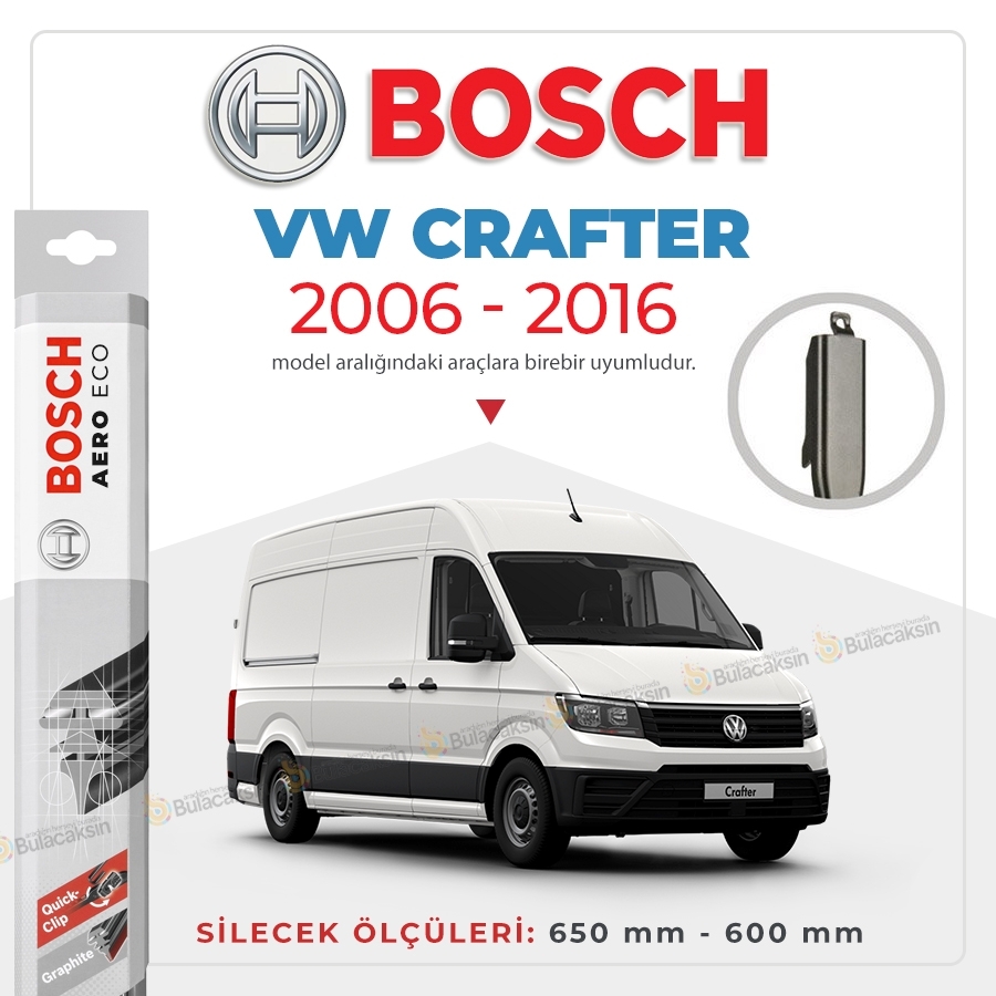 Volkswagen Crafter Muz Silecek Takımı (2006-2016) Bosch Aeroeco