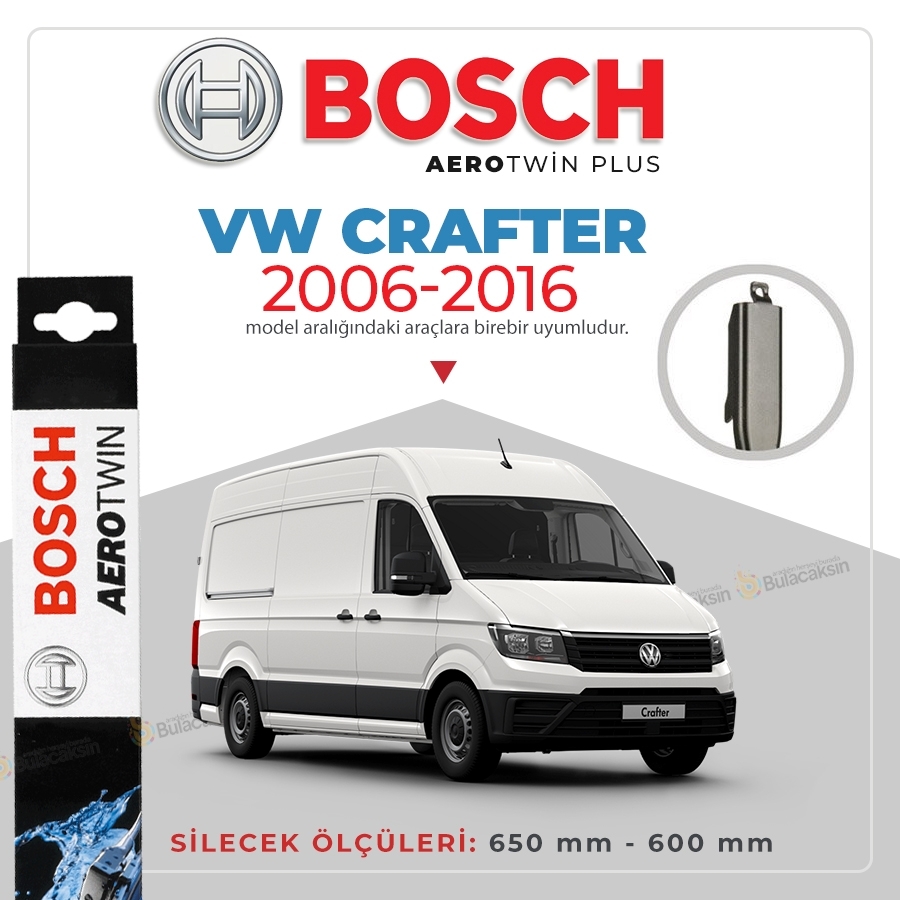 Volkswagen Crafter Muz Silecek Takımı (2006-2016) Bosch Aerotwin
