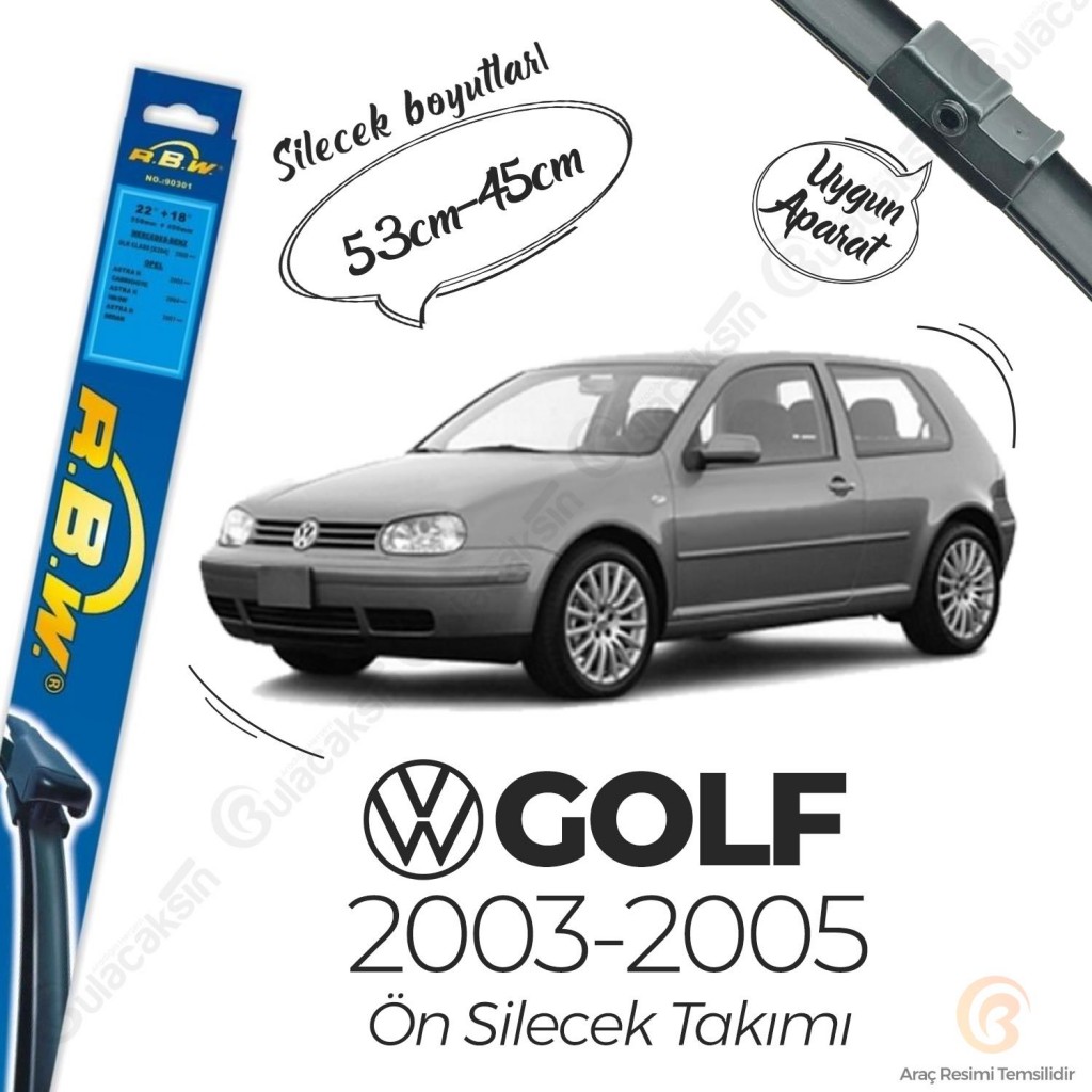 Volkswagen Golf 4 Muz Silecek Takımı (2003-2005) Rbw
